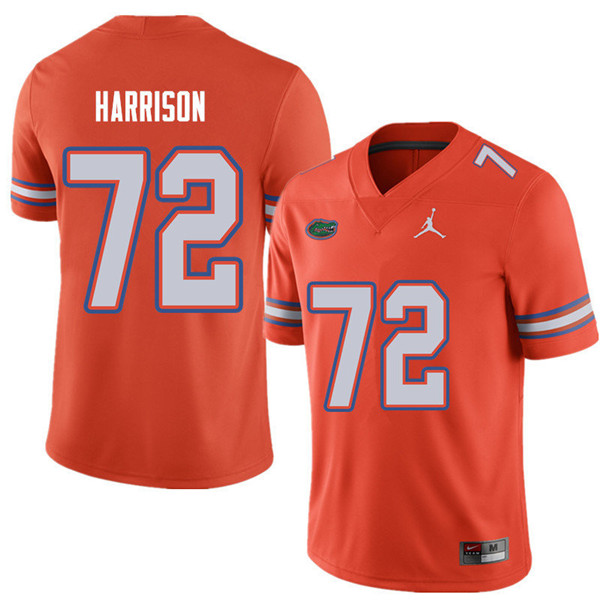 Jordan Brand Men #72 Jonotthan Harrison Florida Gators College Football Jerseys Sale-Orange - Click Image to Close